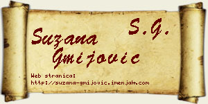Suzana Gmijović vizit kartica